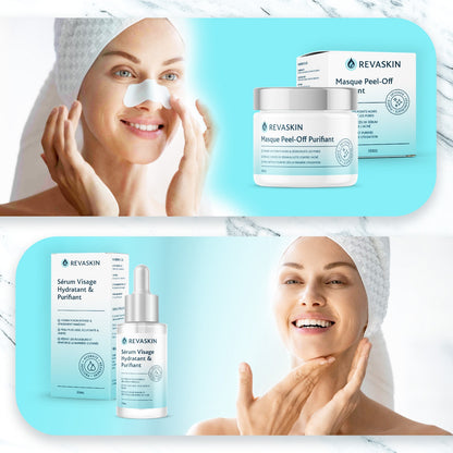 Pack Ultime Détox - Masque Anti-Points Noirs Sans Douleurs RevaSkin